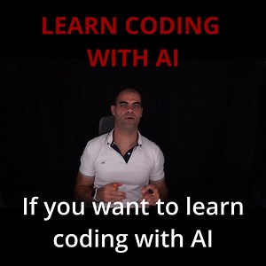 Learn the fundamentals of coding even if you're a complete beginner. I'm finally realizing my passion of putting together a coding course to help you learn coding with the help of AI. After being more than 20 years in the software development industry I was blown away by the fact that people don't try to learn coding because they think it's too hard or because it's just for nerds who want to spend all day in front of the keyboard. That couldn't be further from the truth! Specially now in this AI
