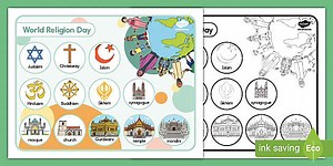 World Religion Day Word Mat