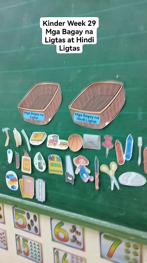 Kinder | Week 29 | Mga Bagay na Ligtas at Hindi Ligtas |Thanks to Teach Hanna Mel para sa free IM's 💗 #activityforkids #lesson #kindergarten #fbreels #fbreelsvideo #reelsfb #trendingreels #facebookreels #fypシ #new #fyp #teacherjes #education #reels | Love, Teacher Jes