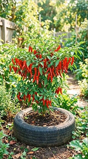 🌶️ How to Grow 100+ Chili Peppers at Home! 😍 Easy Gardening Hack #Shorts