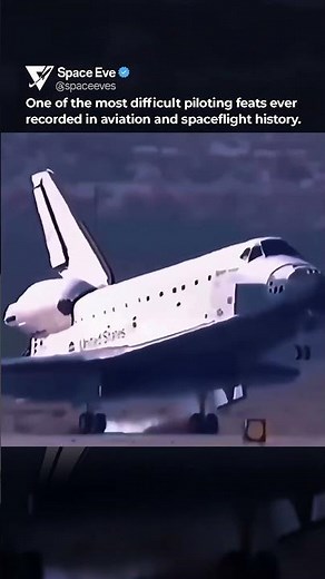 This is actual footage of NASA’s Space Shuttle...