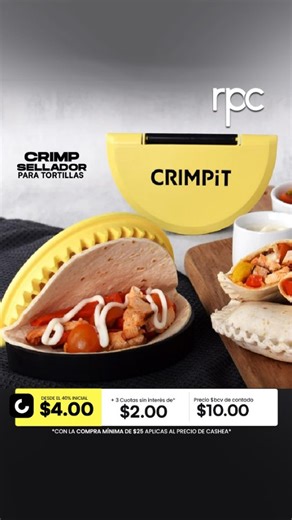 RPC tecnology | Crimp sellador para tortillas Precio detal $bcv: $10,00 ⚠️Ciertas condiciones aplican⚠️ Tipo de cambio preferencial banco central del... | Instagram