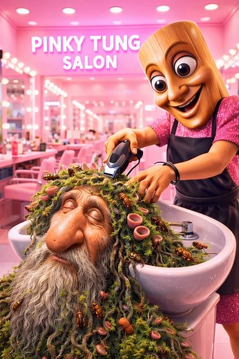 Tung Tung Gives Brr Brr Patapim a Haircut
