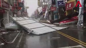 WATCH: Packing gusts of up to 234km/h, Super Typhoon Nepartak landed in Taiwan's eastern Taitung county shortly before 6am. bit.ly/29xF92k | CNA