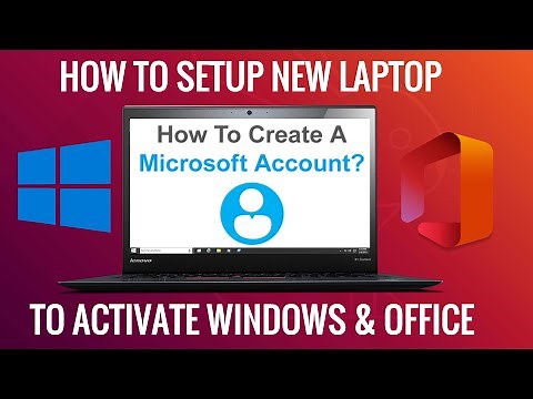 How To Create Microsoft Account To Activate Windows & Office ! Setup New Laptop [Hindi]