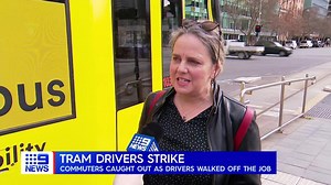 Commuters have been caught off guard by an Adelaide tram strike today. #9News | WATCH LIVE 6pm | 9 News Adelaide
