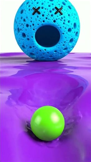 Oddly Satisfying 3D Bounce Animation #animation #shorts