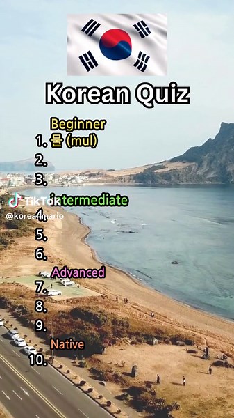 Korean Test: What is your Korean Level? #korea #korean #studykorean #studykorean #quiz #koreanquiz #fyp #viral
