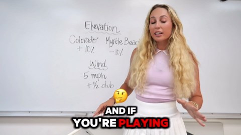 Golf instruction: Calculating club selection for elevation and wind