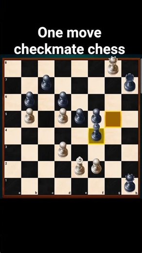 One move checkmate chess|chess move|chess video|#chess #shorts #chesstactics #chesspuzzle #gaming