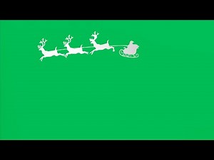 Green Screen Santa Claus's Sleigh Animation | Christmas | 4K | Global Kreators
