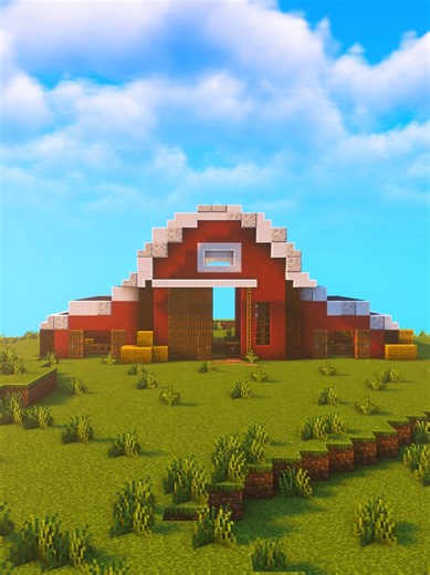 Minecraft Animal Barn 🐄 #minecraft #minecraftbuilding #minecrafttutorial #minecrafthacks