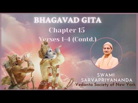 173. Bhagavad Gita | Chapter 15, Verses 1-4 (Contd.) | Swami Sarvapriyananda