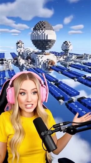 Building the ISS in Minecraft #minecraft #minecraftmemes