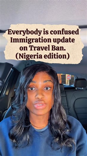 Ezinne Ebebe on Instagram: "Everybody is confused so I read the entire bulletin and proclamation so you don’t have to. Entry to America is prohibited starting Jan 1st if you have B, F, J or M category of Visa. Every other type of visa is not directly affected but these things change every market day. If you don’t need to travel outside America, dont travel. #Travelban #immigration #"