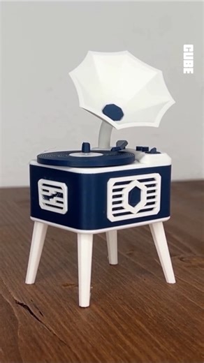 CUBE3DWORLD | 3D Printed Record Player Music Box --------------------------------------- 3D Printer: Bambu Lab A1 Mini Combo Filament: Bambus Lab PLA... | Instagram