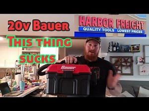 Harbor freight 20v Bauer 3.5 gallon shop vacuum