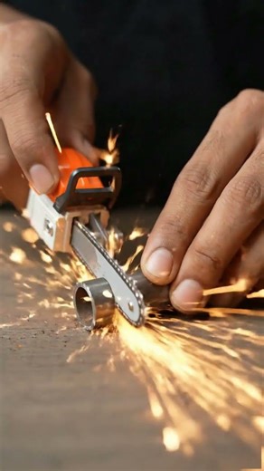 This Tiny DeWalt Grinder Cuts Real Steel #tools4life