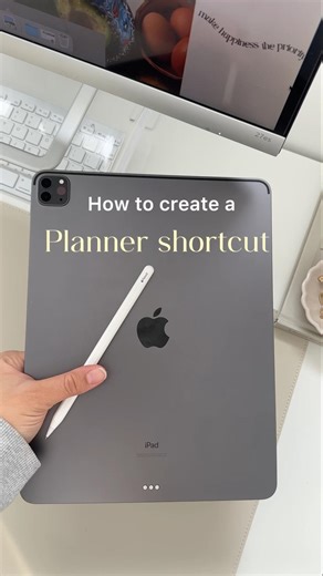 Add a planner shortcut on your Home Screen 🤍 #ipad #shortcut #goodnotes #digitalplanner #ipadtips