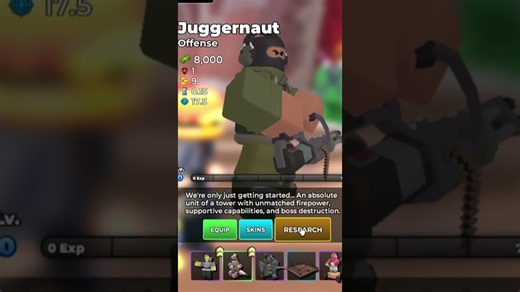 BUYING THE NEW JUGGERNAUT TOWER!!! #tds #roblox