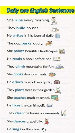 Write Sentences in English | Basic English Writing for Beginners #dailyenglish