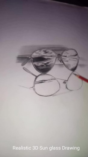 How To Draw a Realistic 3D Eye Glasses Elias Hagos | Kiko pencil arts | Facebook