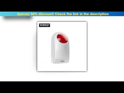 New Arrival KERUI J008 110dB Indoor Outdoor Wireless Flashing Siren Strobe Light Sensor For Home Ga