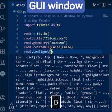 GUI window design using python #shorts #tkinter #python.