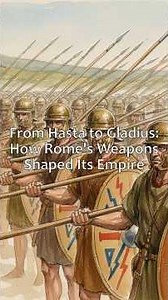 From Hasta to Gladius: How Rome's Weapons Shaped Its Empire #History #Rome