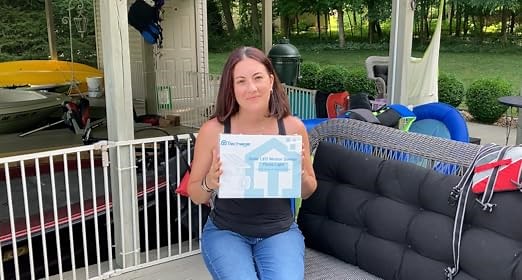 Techage Solar Powered Fake Security Floodlights Camera