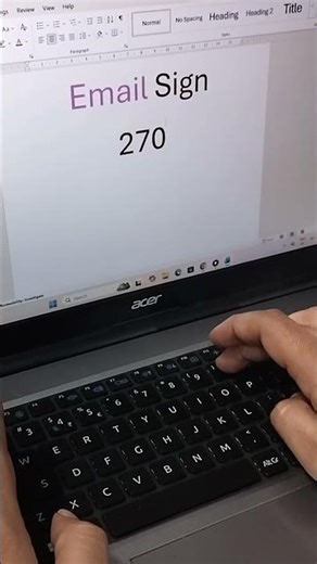 ✉️ Email Sign Shortcut Key You Must Know!