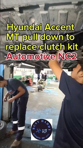 Hyundai Accent, manual transmission pull down to replace clutch kit