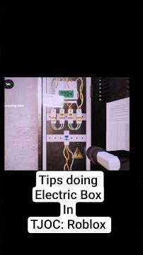 Tips Doing Electric Box in TJOC:Roblox #roblox #tjocr #tips