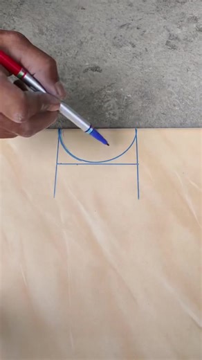 determine the point to form a 1/2 circle hole in tile work. - #ceremics #diy #tilework #tipsandtricks #learnontiktok