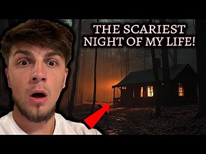 My TERRIFYING Night in HAUNTED Cabin in The Woods - DEMON Caught On Camera (VERY SCARY)