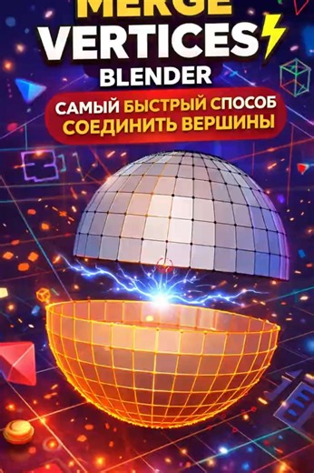 👉 Merge Vertices Blender ⚡ Самый быстрый способ соединить вершины