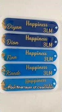 Resin Customised Bookmarks #artist #handmade #gift #resinart #diy #bookmark #custom #sticker #art