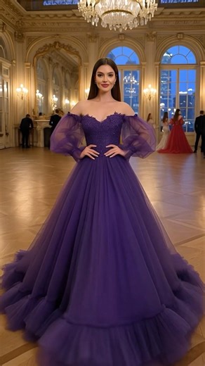 Elegant Black Princess Ball Gown | Off-Shoulder Lace Bodice & Dramatic Tulle Skirt #cover #songcover