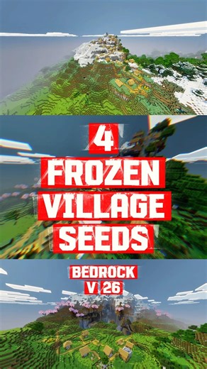 INSANE Frozen Village Seeds (Minecraft Bedrock 26) ❄️🏔️ #minecraft