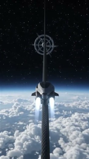 Space Elevator - How Centrifugal Physics Could Replace Rockets #Shorts