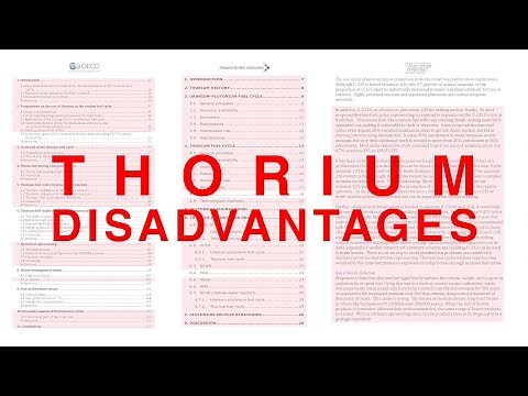 Thorium Disadvantages