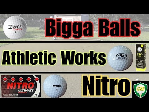 Bigga Balls VS Athletic Works VS Nitro Ultimate Distance TRIPLE Golf Ball Review