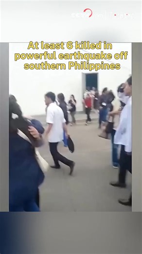 A magnitude 7.4 earthquake struck off the coast of Davao Oriental province in the southern Philippines on Monday morning, killing at least six people and causing widespread damage to homes, buildings, and infrastructure, authorities have said. #Trending | CCTV