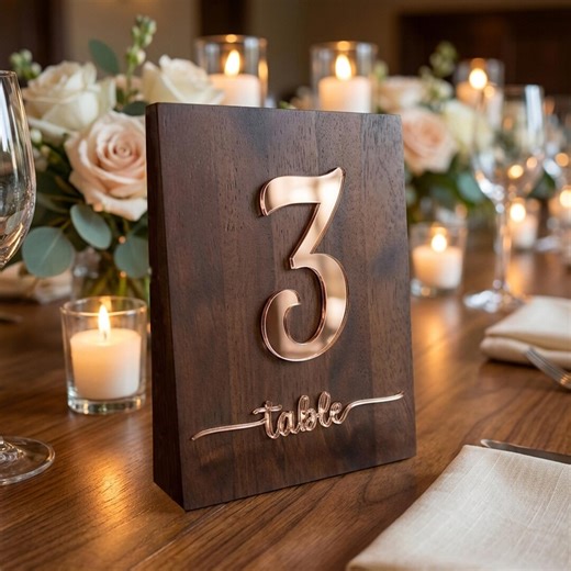 Wood Wedding Table Number for Wedding Reception Freestanding Decor Table Top Number Centerpiece Guest Table Reception Number Sign - Etsy