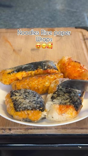 No. 22 - Noodles rice paper wrap my son baon for today 👦🏻😍🥰😘 #noodlesrecipe #baonserye | Teacher Rachelle In Canada