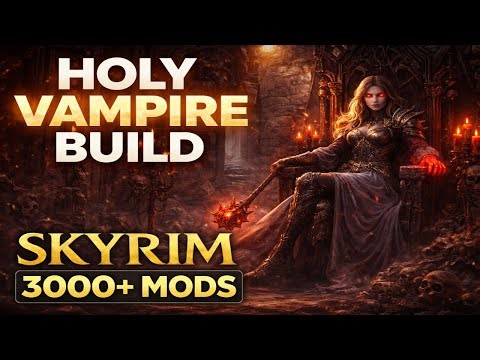 This Holy Vampire Build MELTS Skyrim | Nolvus V6 3000+ Mods