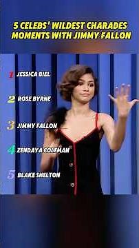 5 Celebs' Wildest Charades Moments with Jimmy Fallon #celebrity #trending #funny #yuotube
