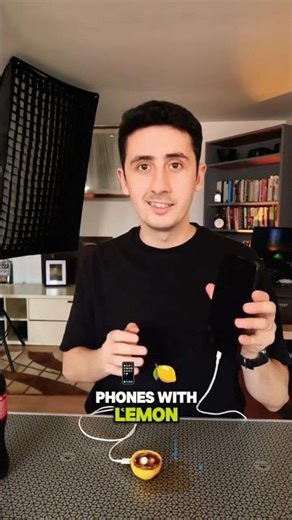 WHEN YOU PUT A CHARGER IN A LEMON THE PHONE STARTS CHARGING