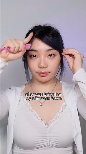 how to do the aesthetic igari hairstyle 🤍 #shorts
