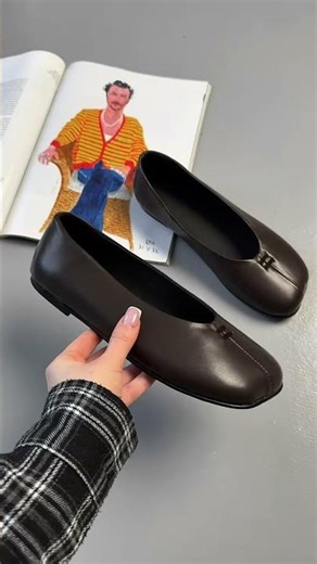 Балетки жіночі шкіряні шоколадного кольору 4303-1— Mr. Wallet #туфлі #балетки